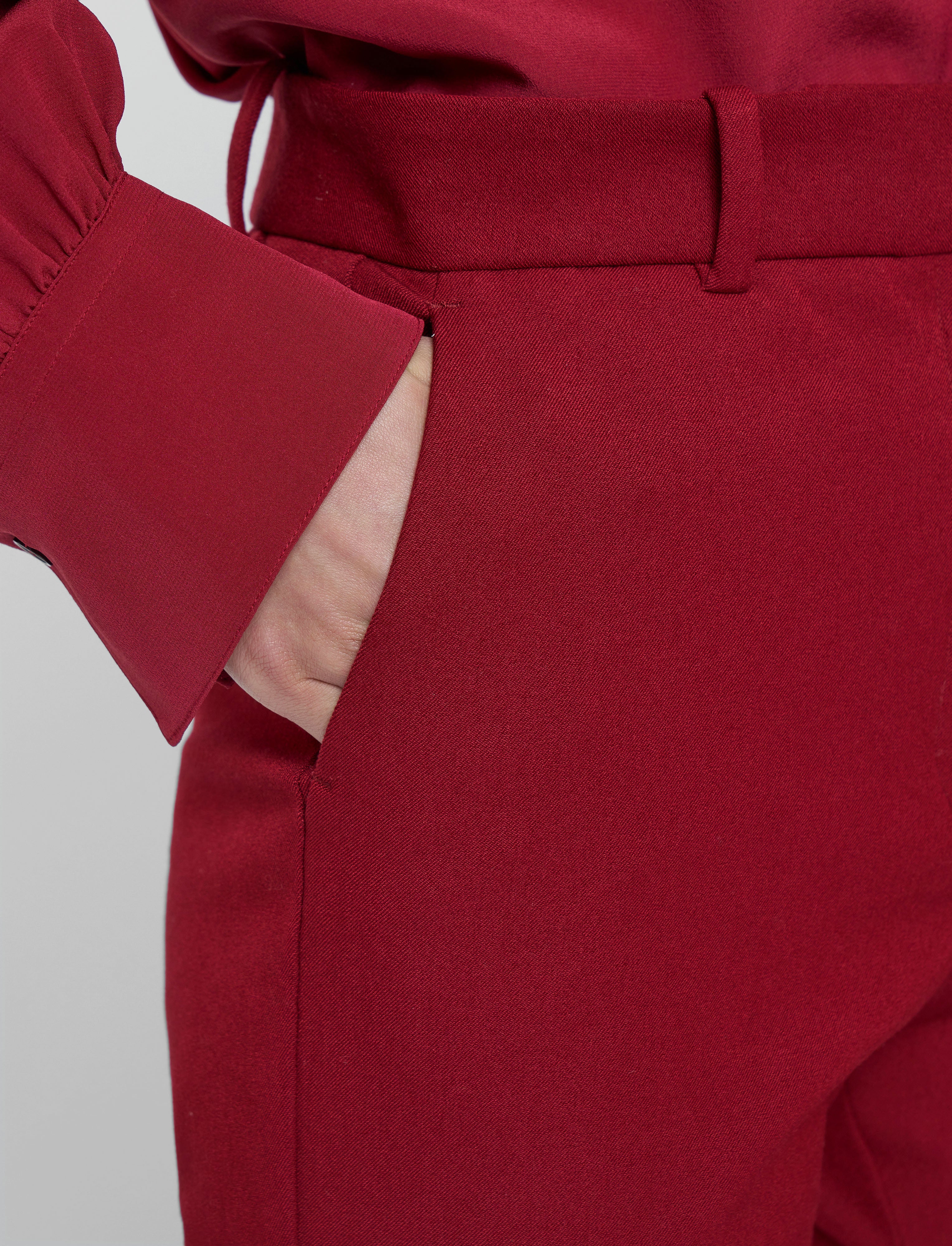 red-tafira-gabardine-stretch-trousers-JOSEPH