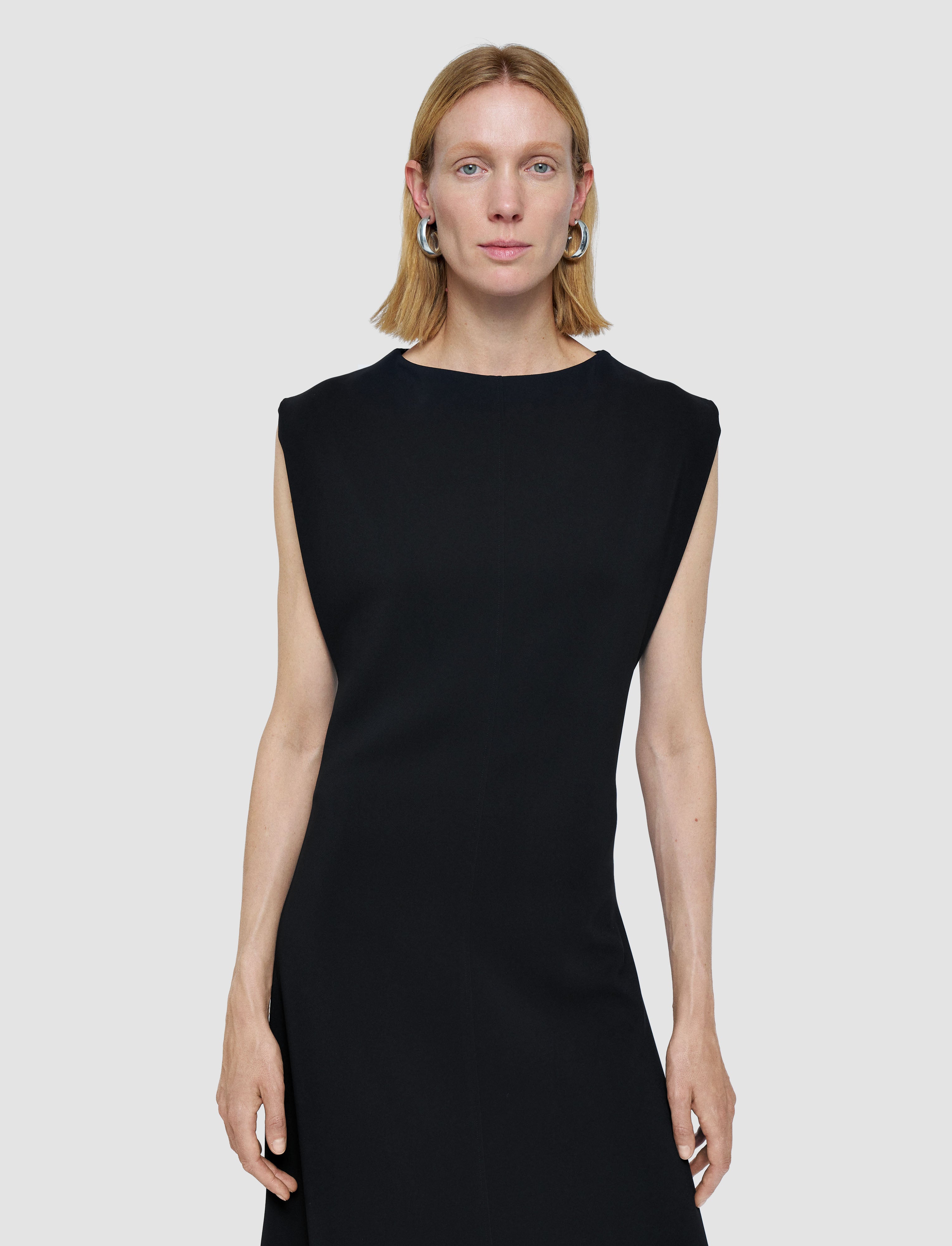 black-neva-comfort-cady-dress-JOSEPH