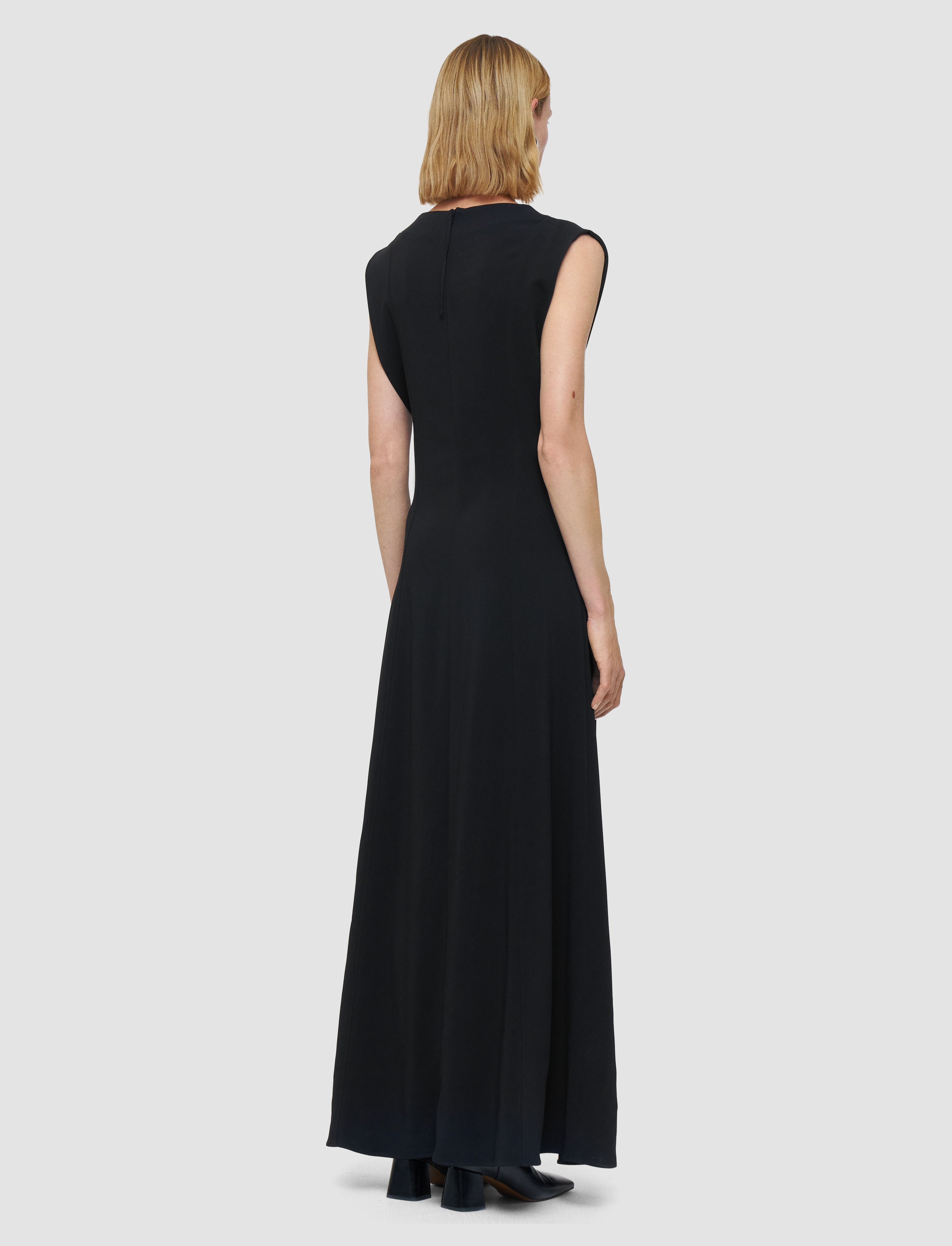 black-neva-comfort-cady-dress-JOSEPH