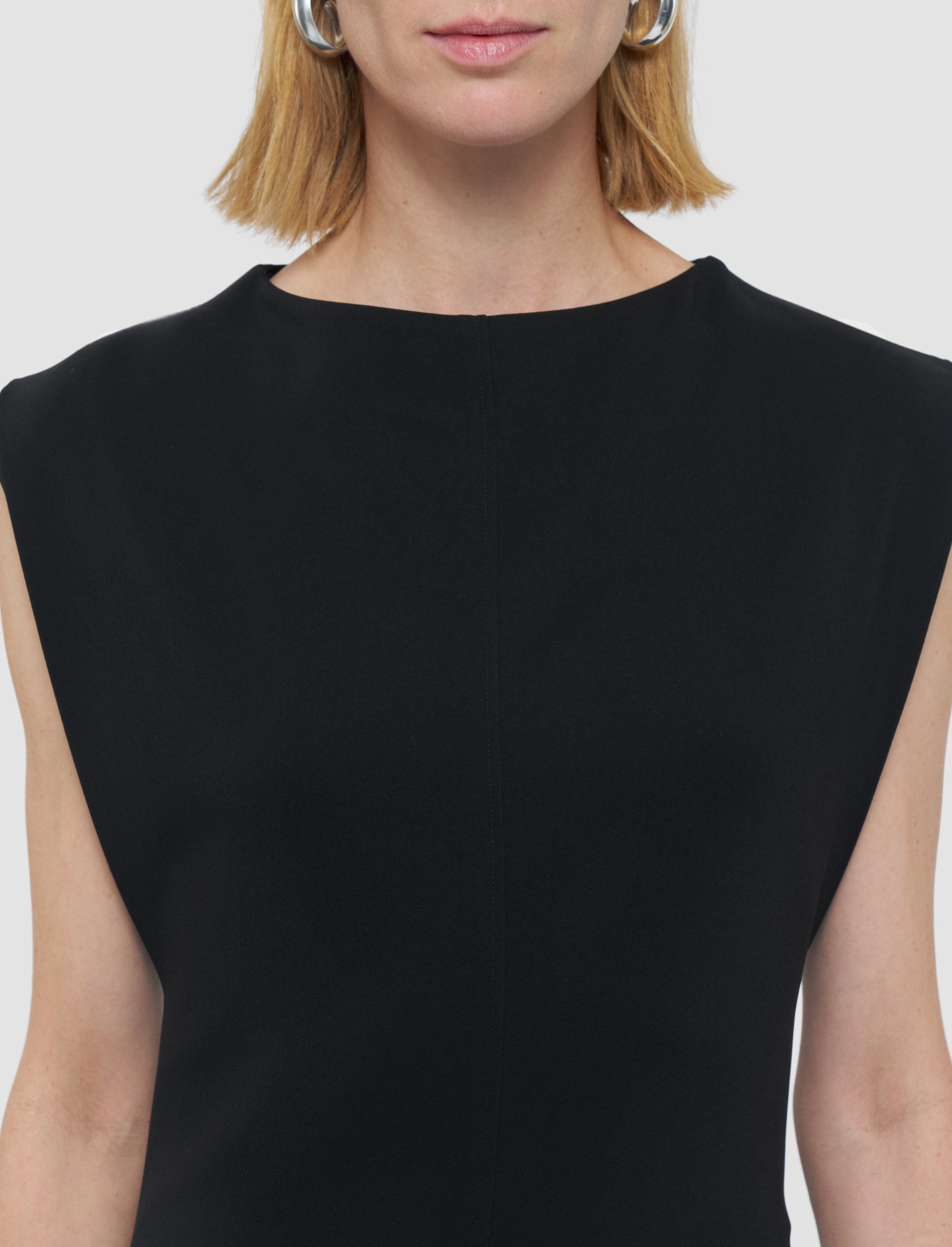 black-neva-comfort-cady-dress-JOSEPH