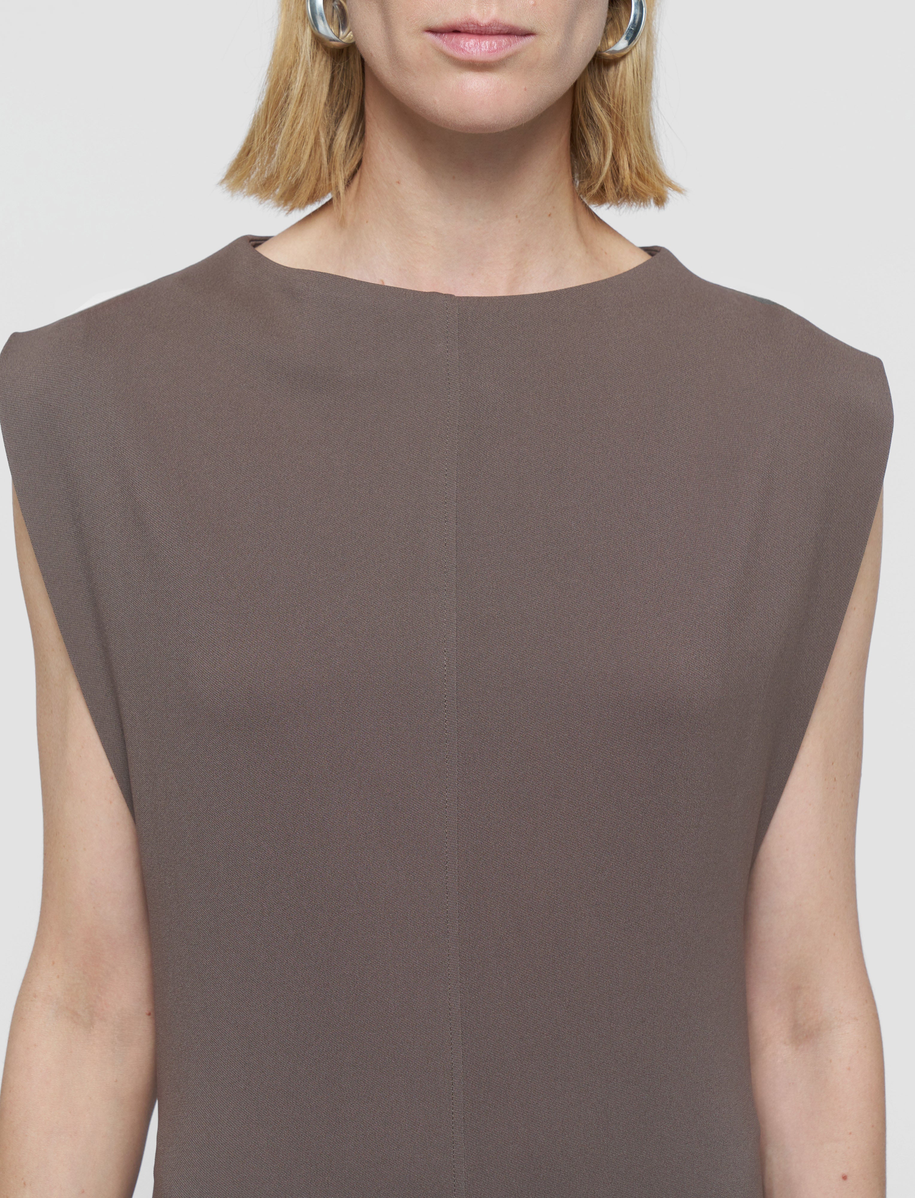 brown-neva-comfort-cady-dress-JOSEPH