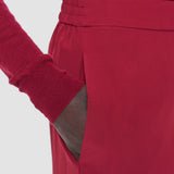 Red Sahel Crepe de Chine Silk Trousers - Joseph