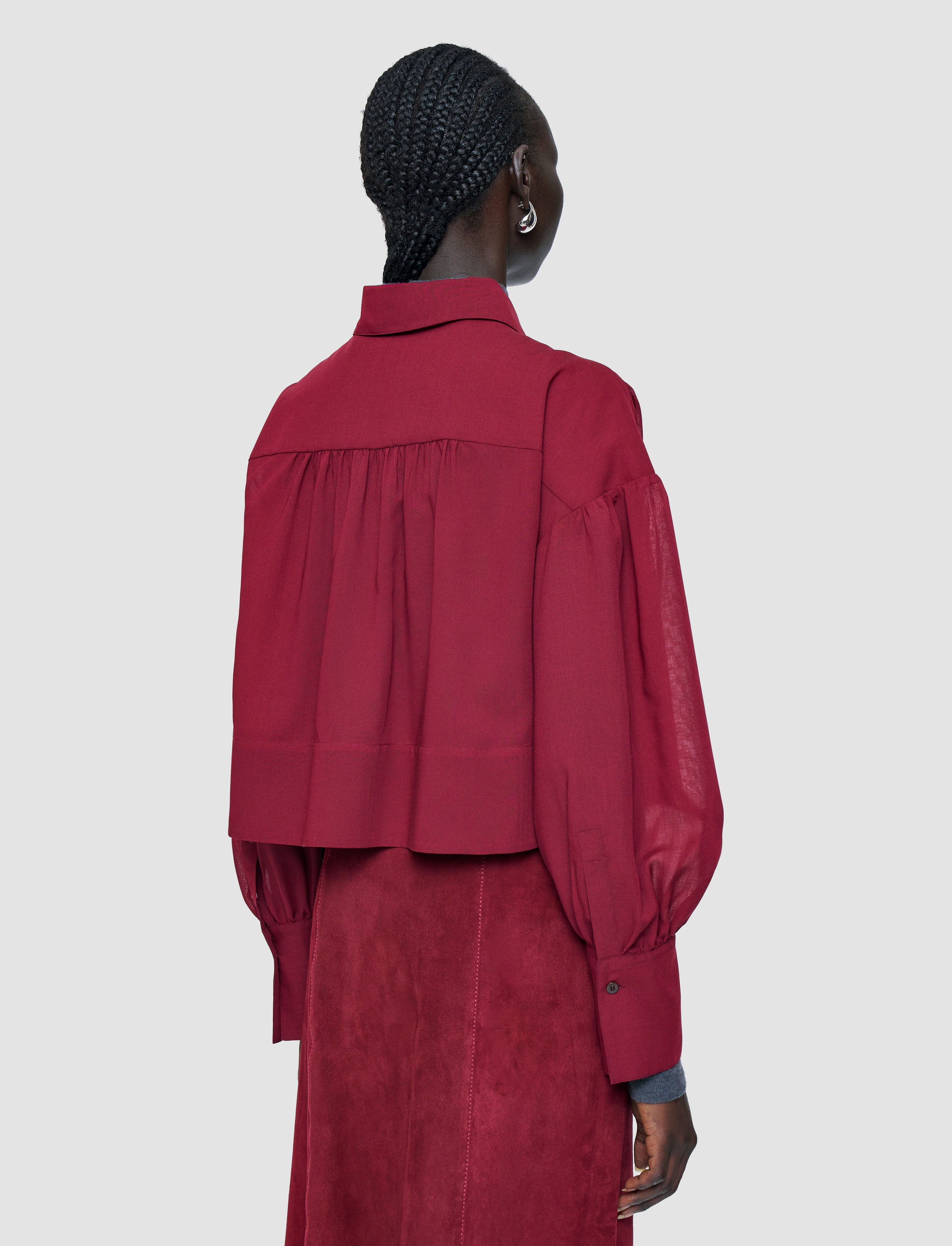 red-anais-wool-voile-blouse-JOSEPH