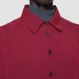 Red Anais Wool Voile Blouse - Joseph