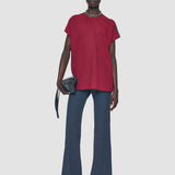 Red Broca Wool Voile Blouse - Joseph
