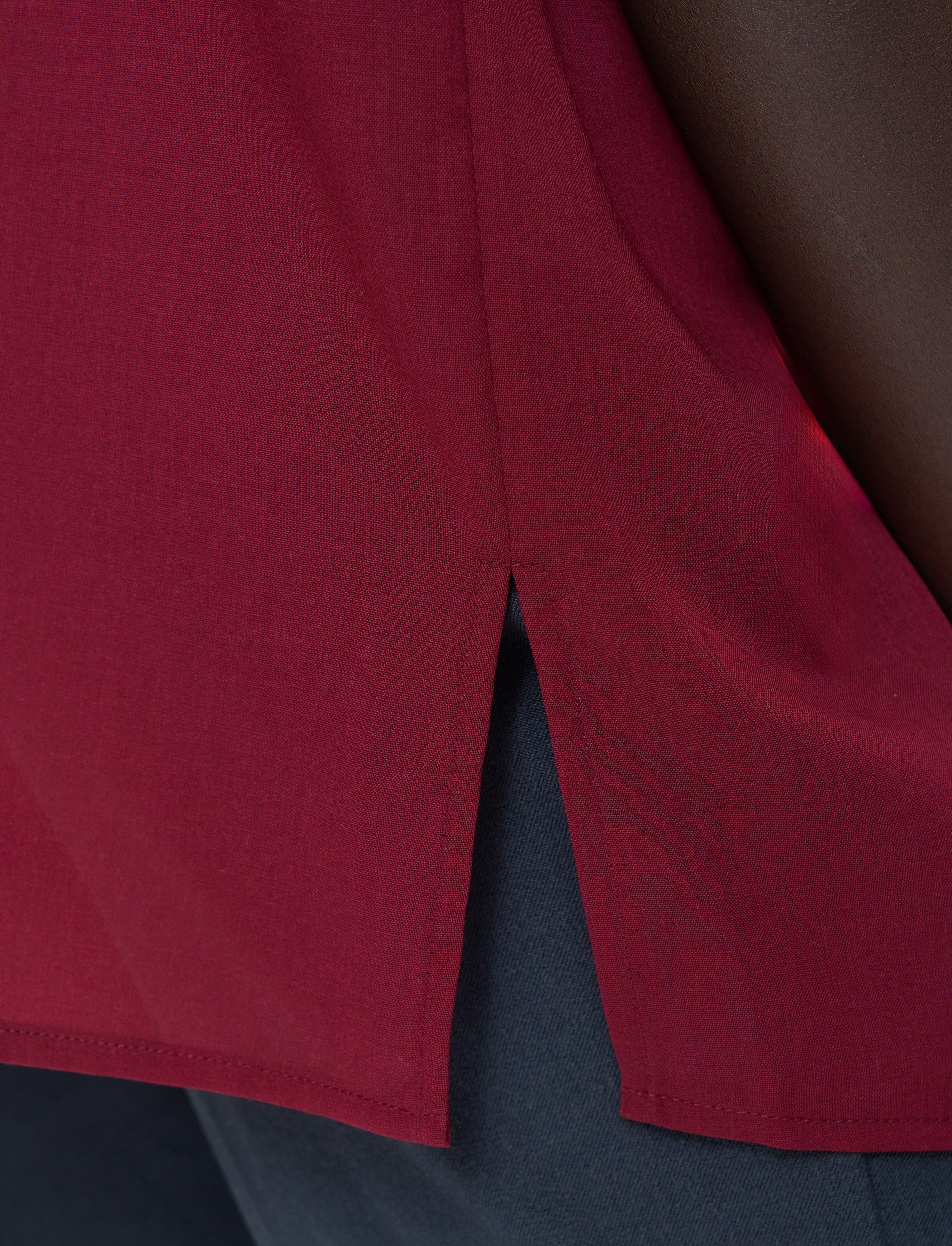 red-broca-wool-voile-blouse-JOSEPH