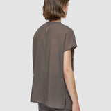 Brown Broca Wool Voile Blouse - Joseph