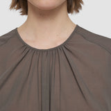 Brown Broca Wool Voile Blouse - Joseph