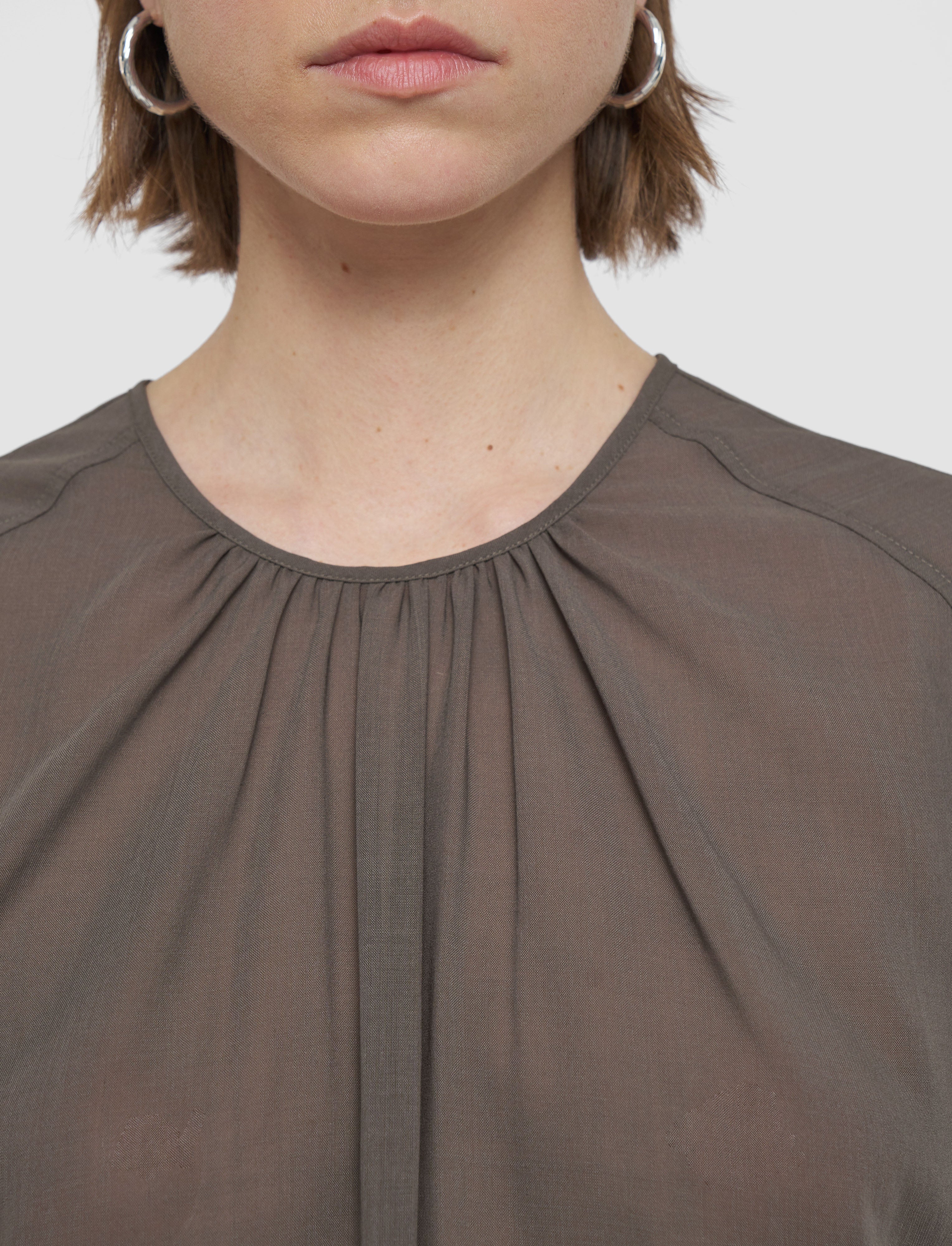 brown-broca-wool-voile-blouse-JOSEPH