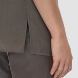 Brown Broca Wool Voile Blouse - Joseph