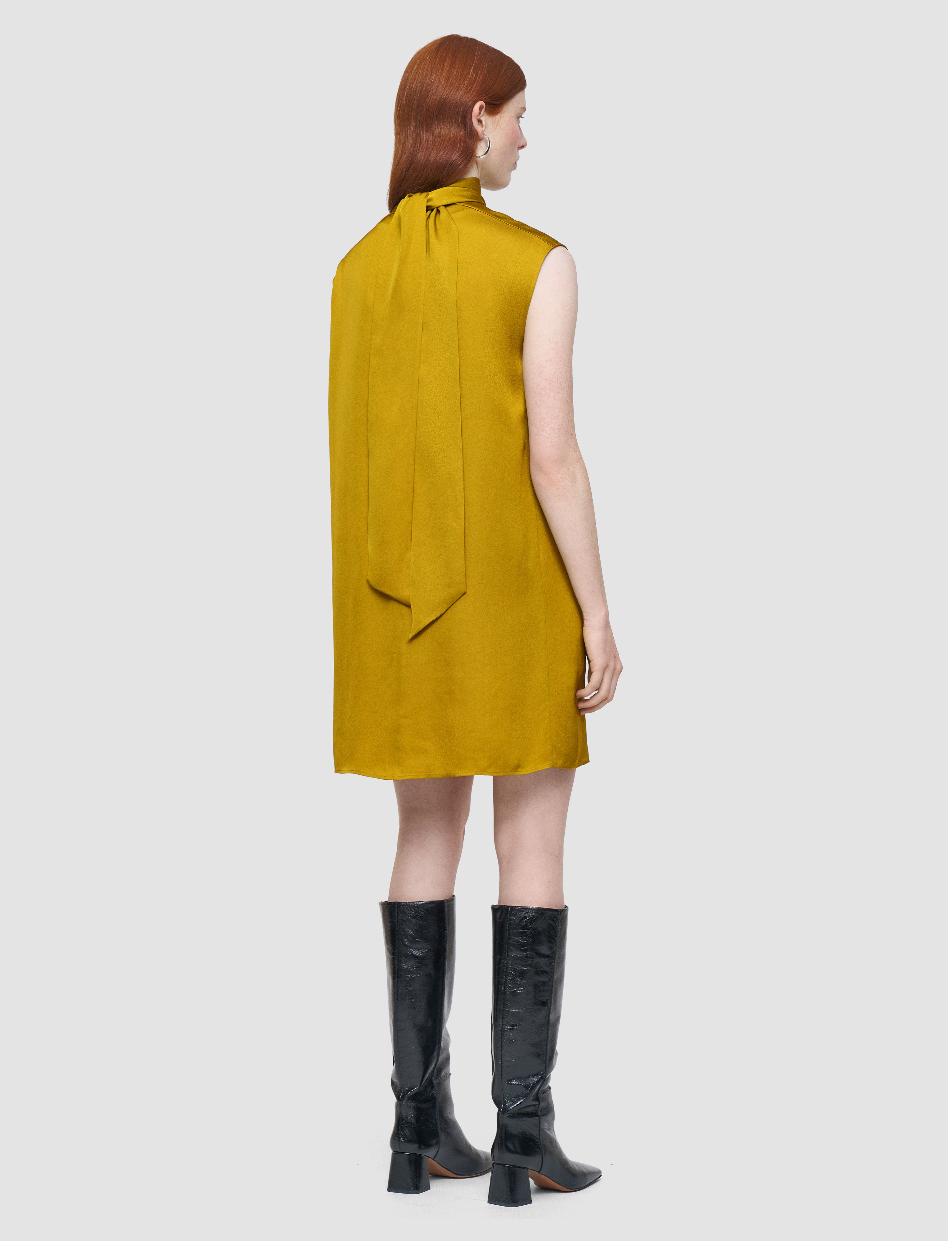 green-sandy-light-crepe-dress-JOSEPH