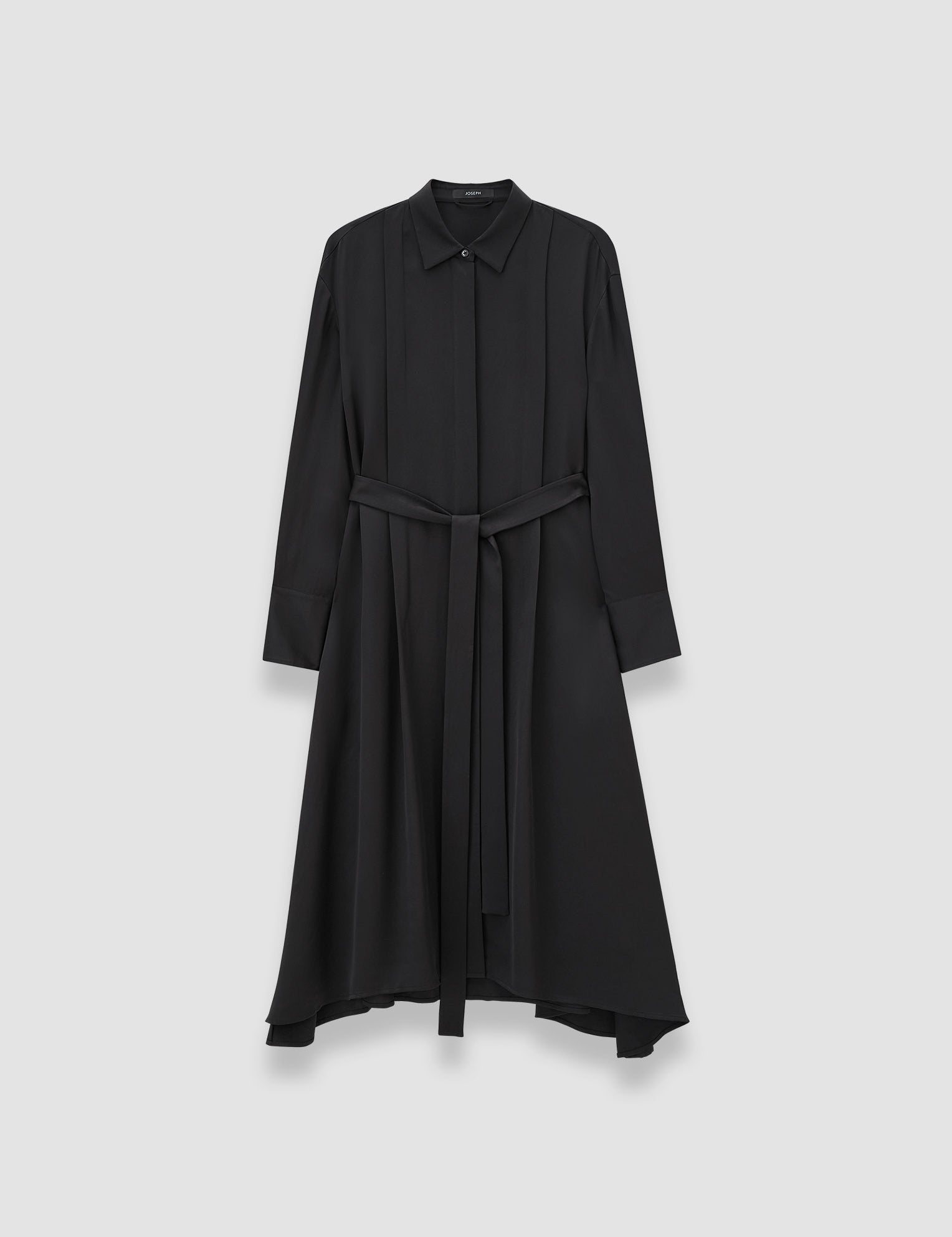 Black Orlan Light Crepe Dress - Joseph