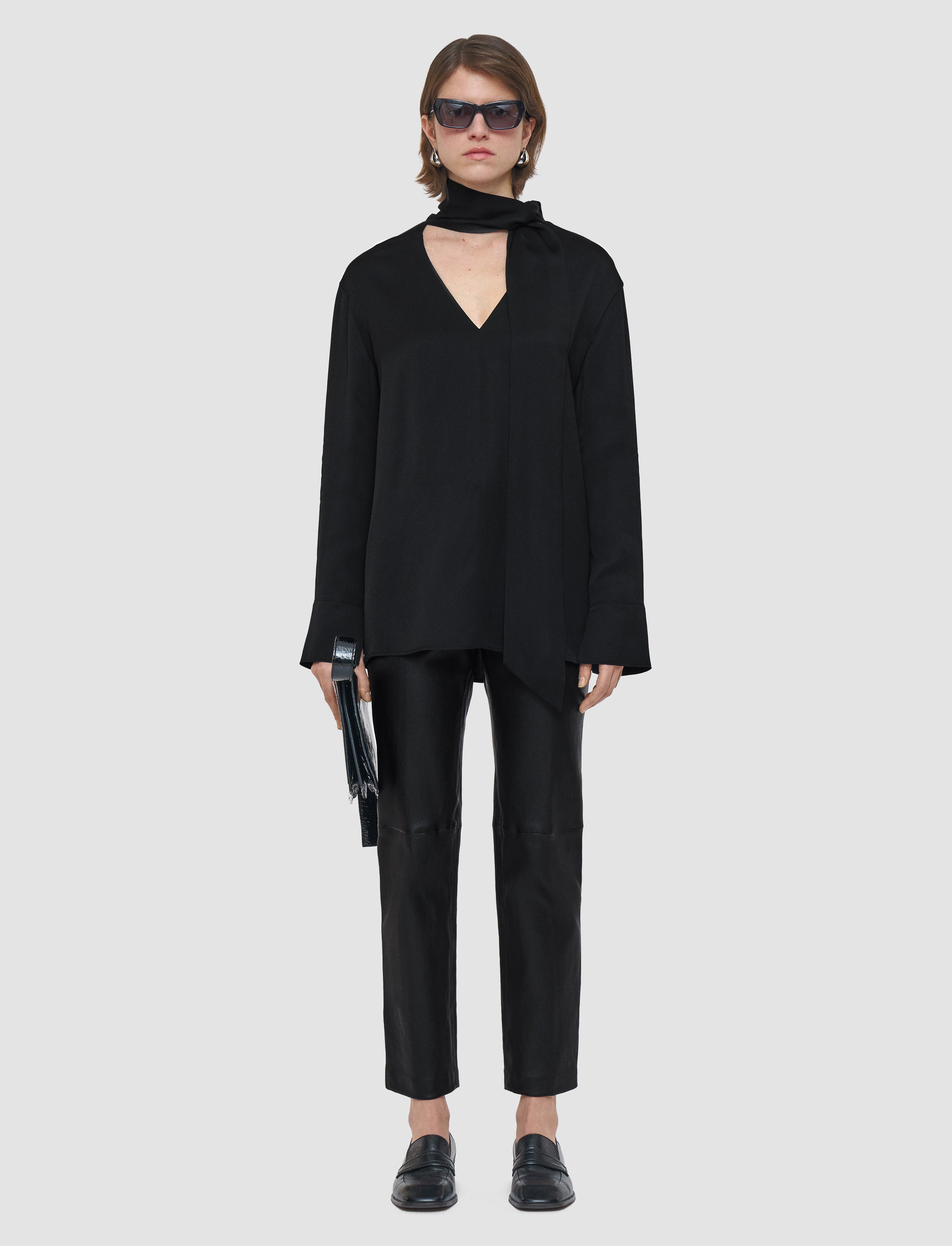 black-adele-light-crepe-blouse-JOSEPH