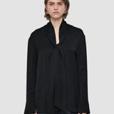 Black Adele Light Crepe Blouse - Joseph