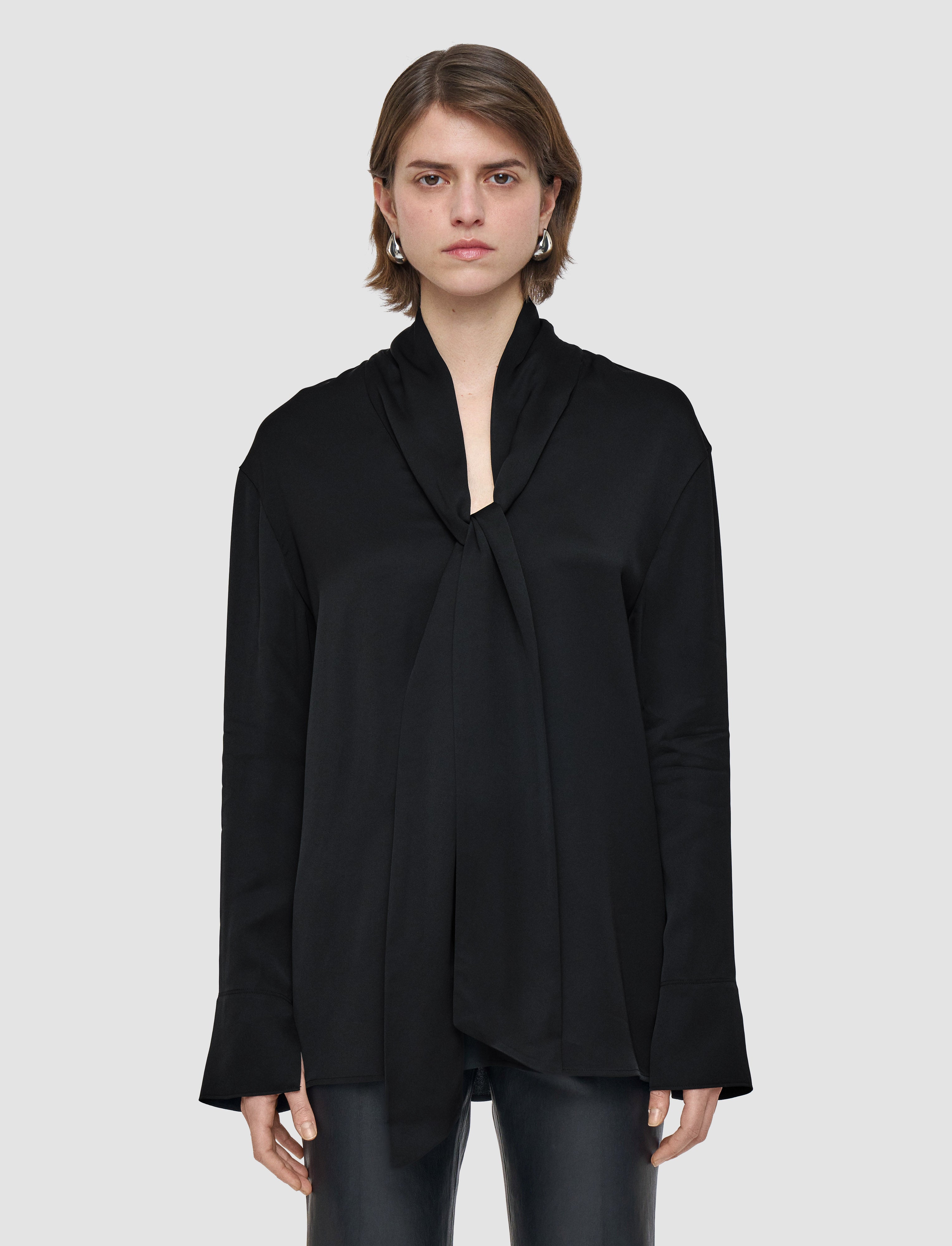 black-adele-light-crepe-blouse-JOSEPH