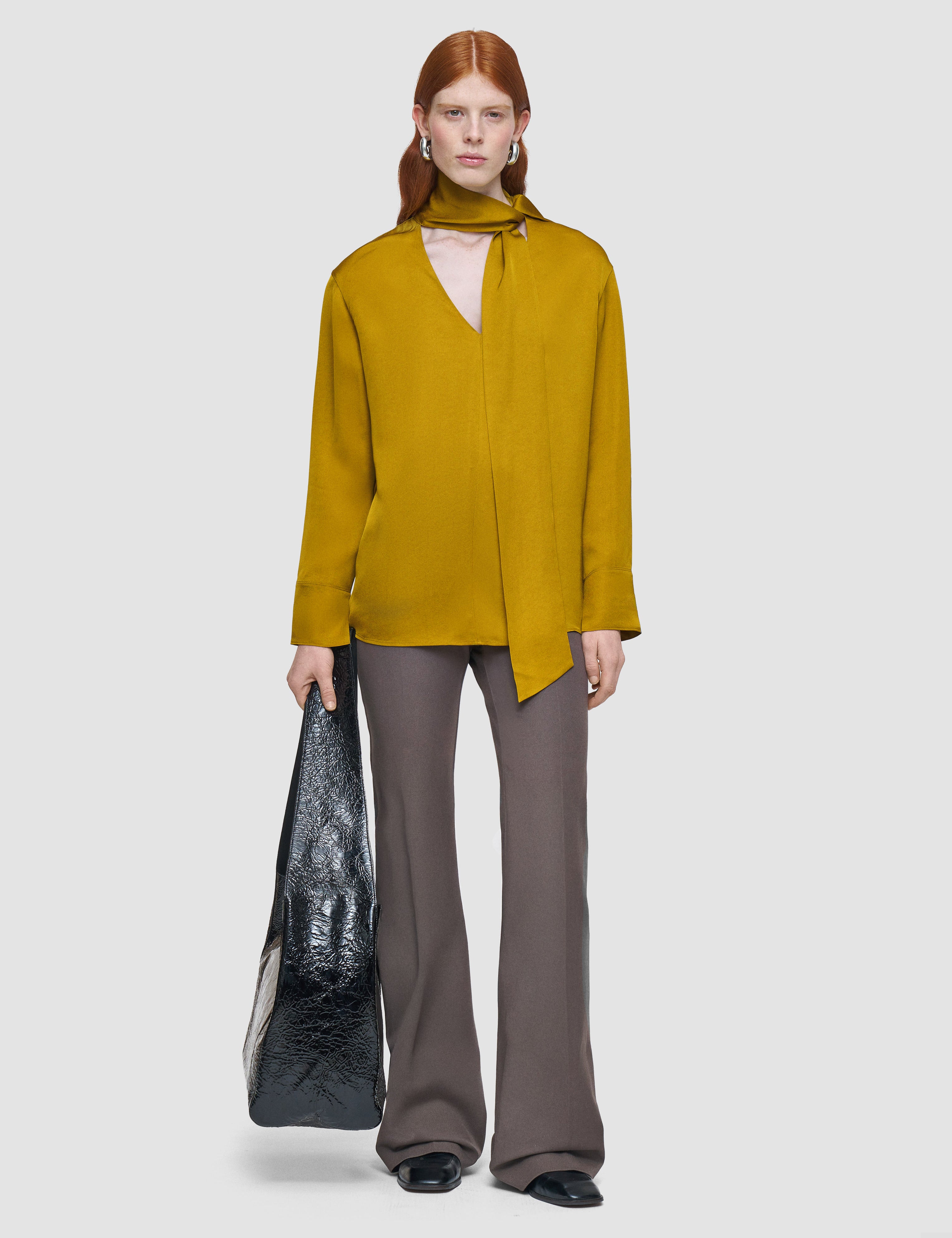 Green Adele Light Crepe Blouse - Joseph