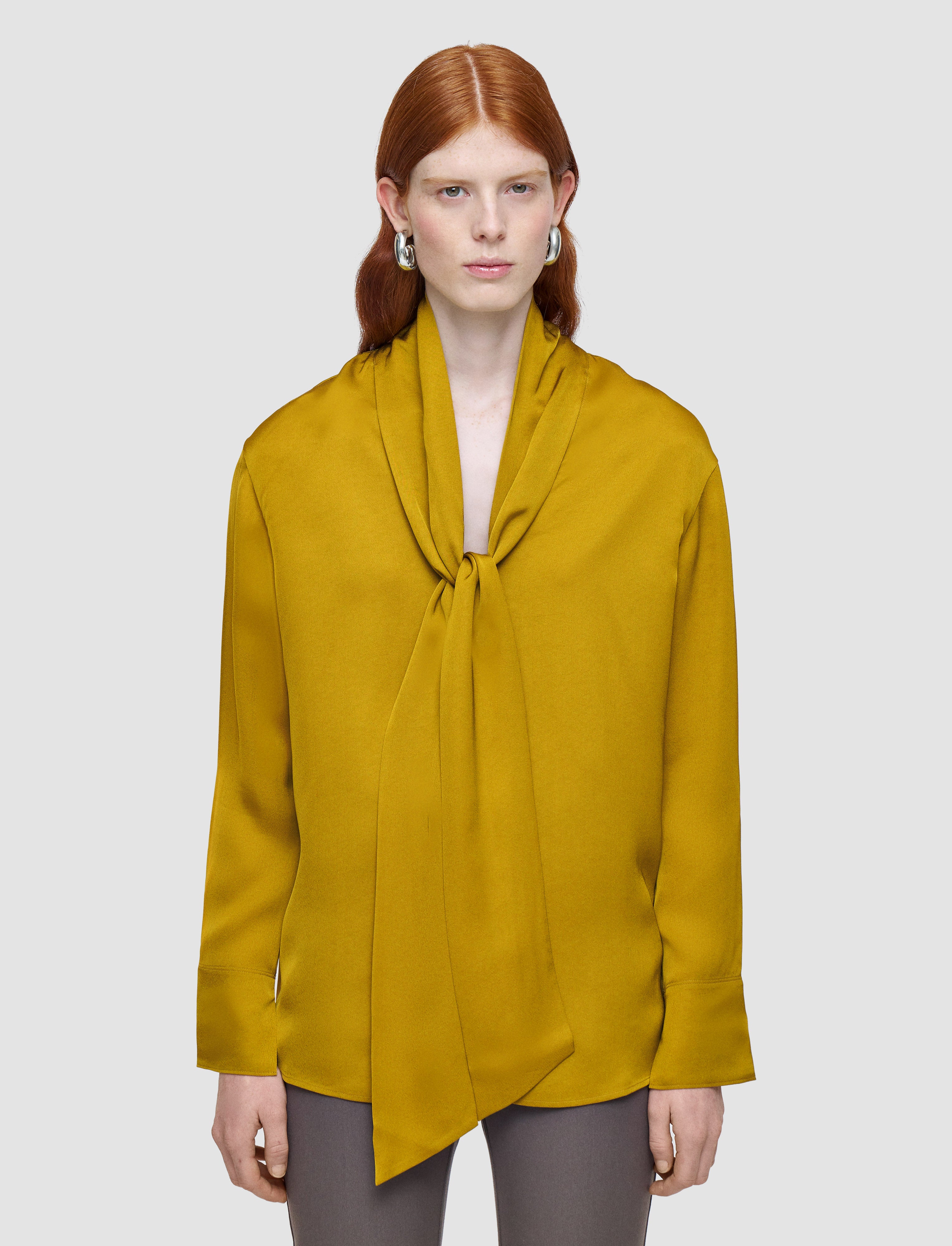 green-adele-light-crepe-blouse-JOSEPH