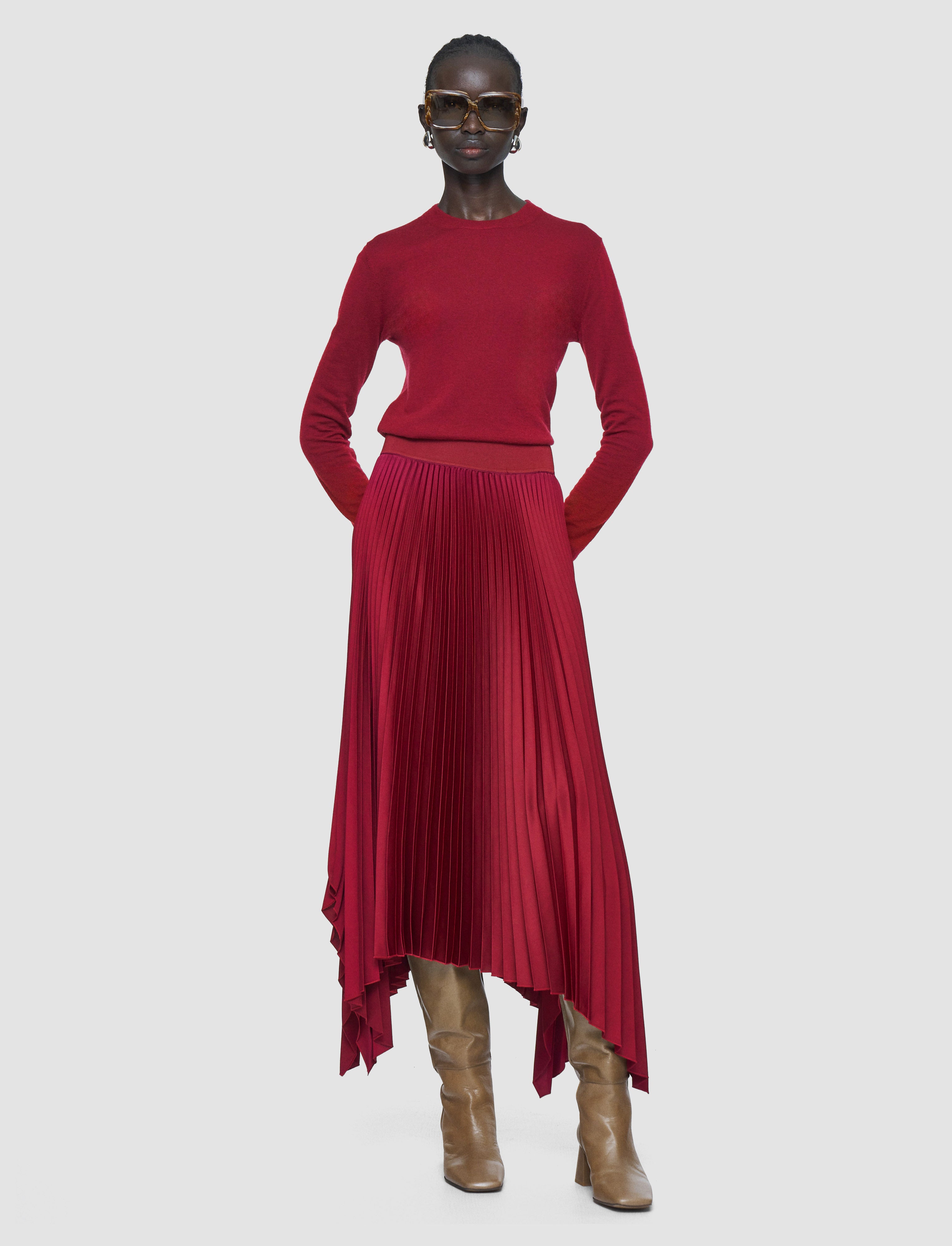 red-ade-knit-weave-plisse-skirt-JOSEPH