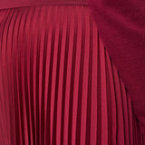 Red Ade Knit Weave Plissé Skirt - Joseph