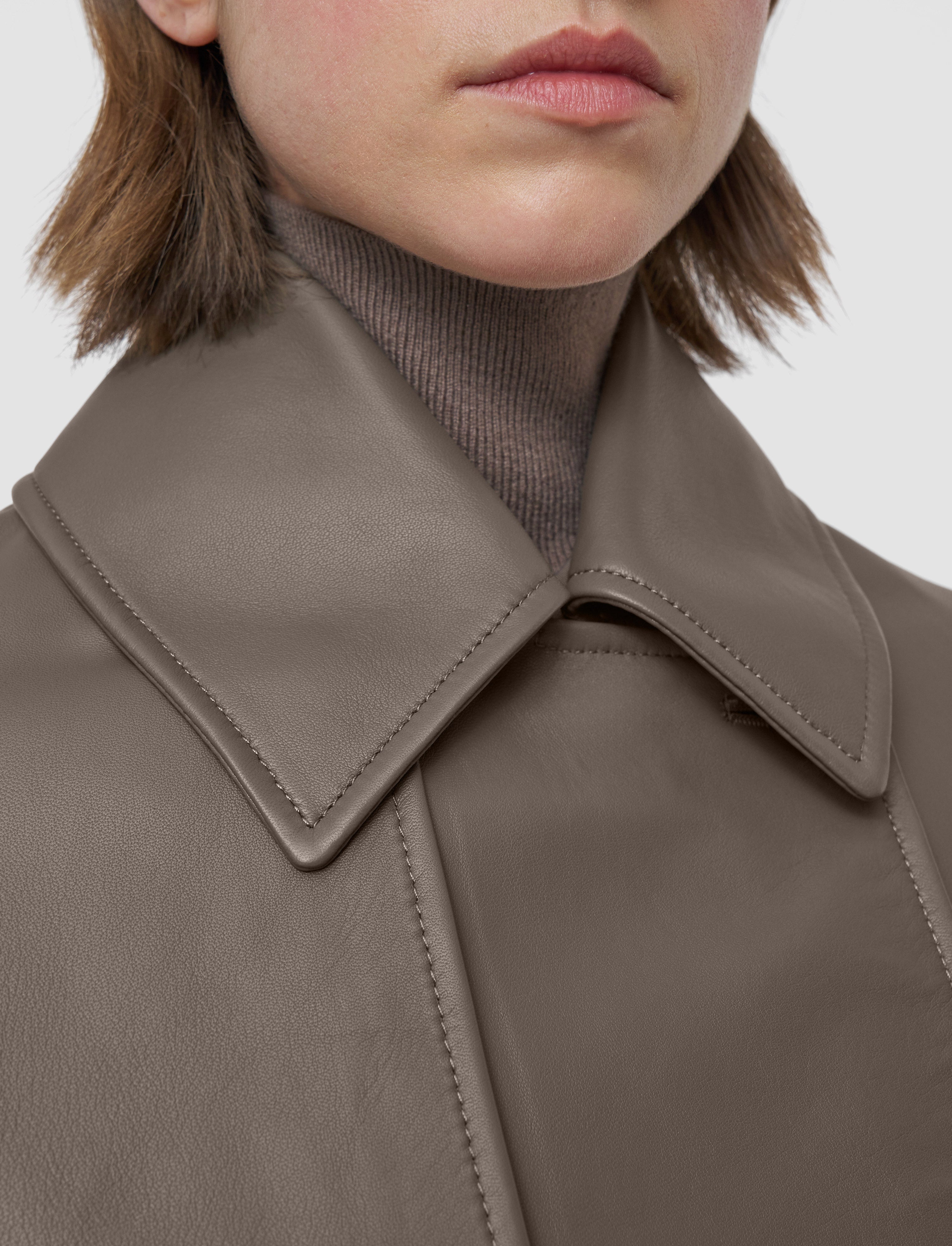 marron-veste-blaise-en-cuir-nappa-JOSEPH