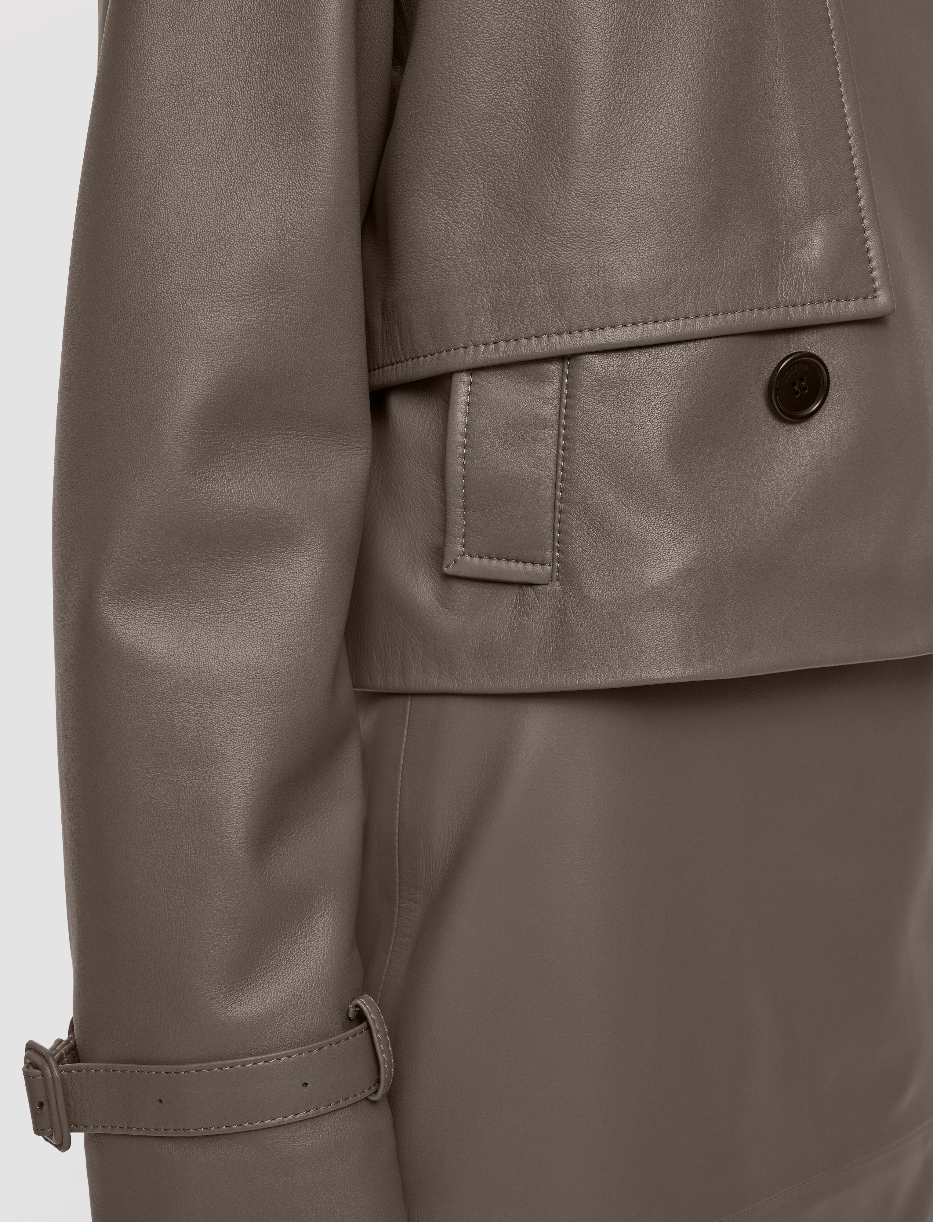 marron-veste-blaise-en-cuir-nappa-JOSEPH