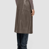 Brown Sèvres Nappa Leather Skirt - Joseph