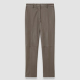 Brown Coleman Leather Stretch Trousers - Joseph