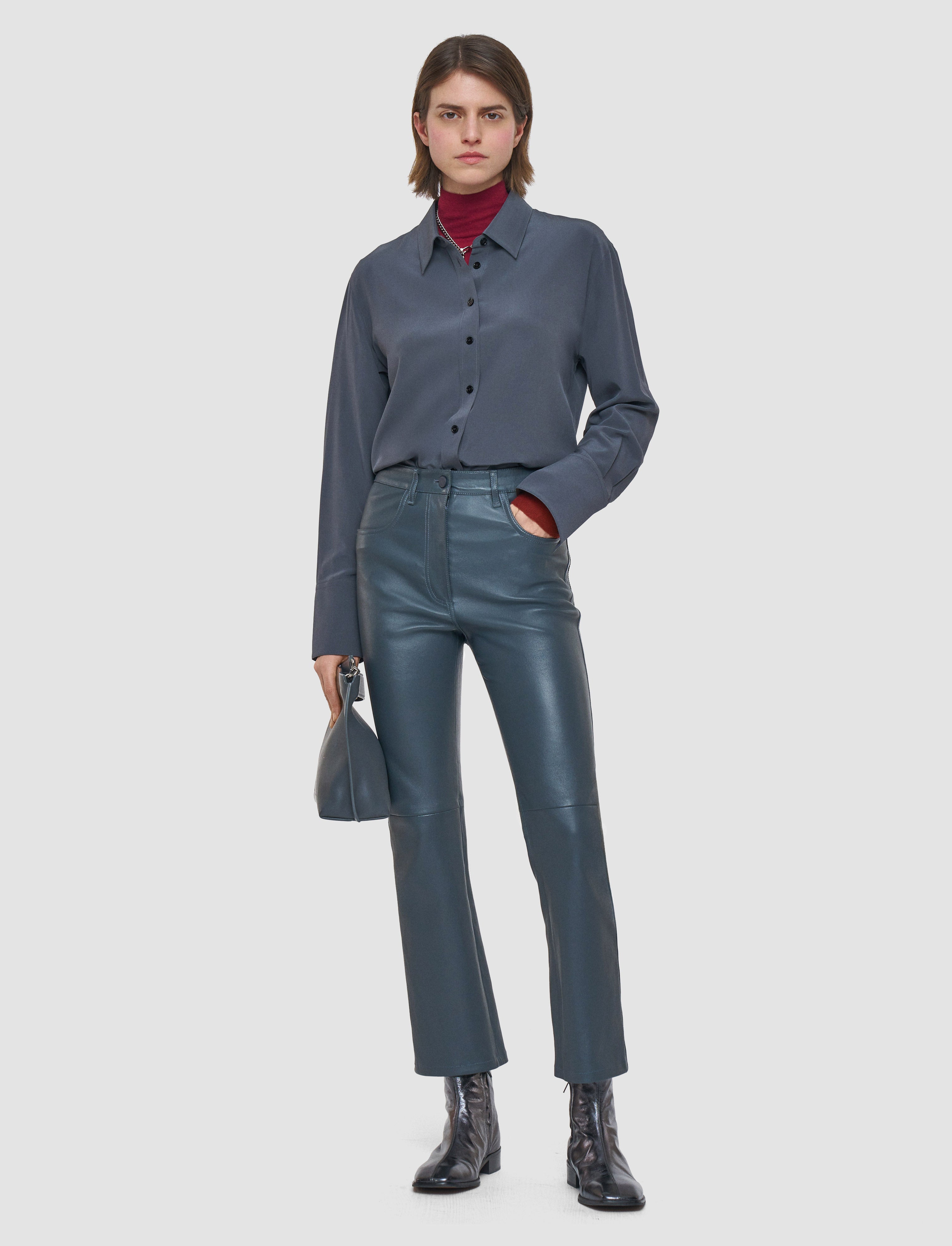 gris-pantalon-duke-en-cuir-stretch-JOSEPH