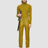 Green Duke Leather Stretch Trousers - Joseph