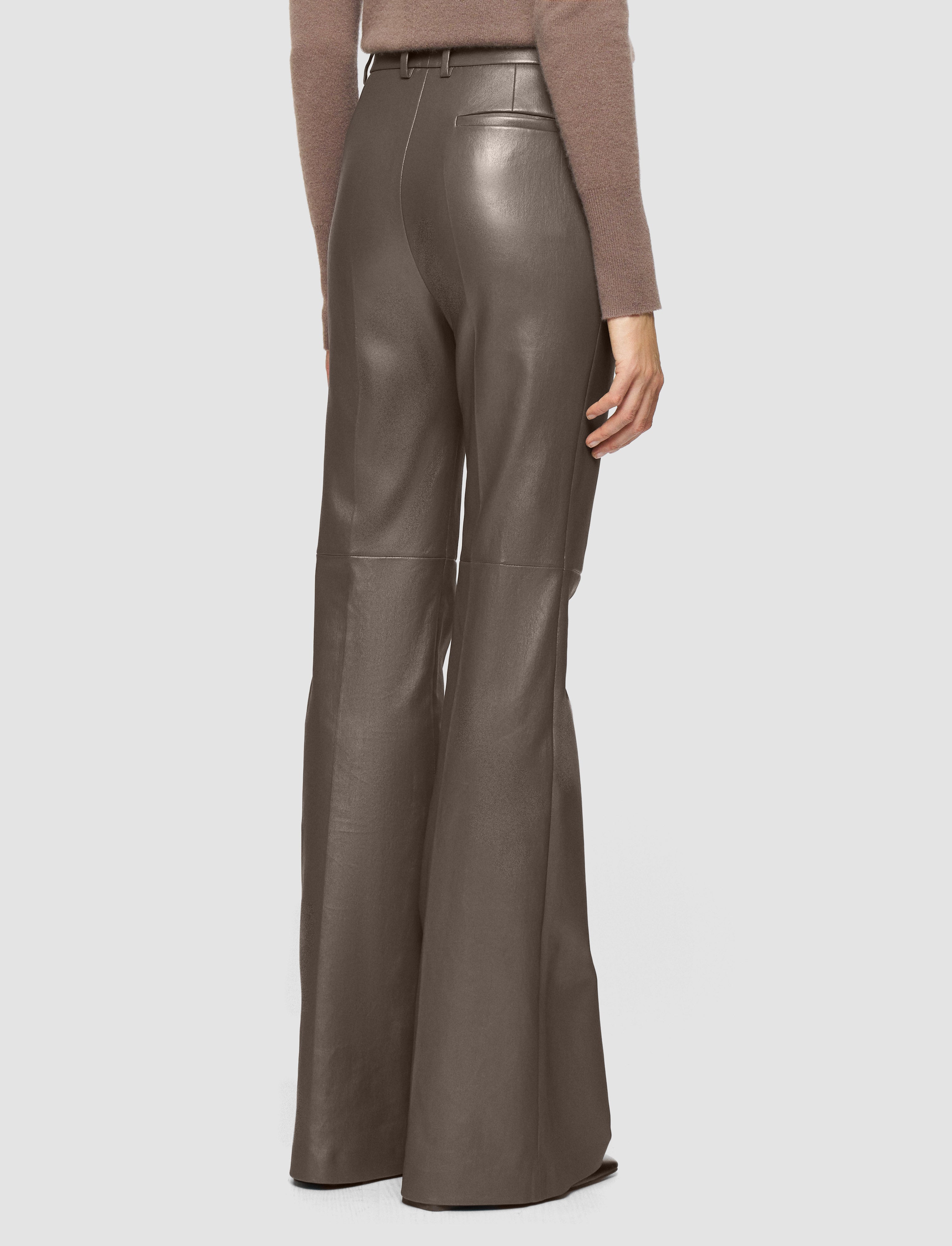 brown-tafira-leather-stretch-trousers-JOSEPH