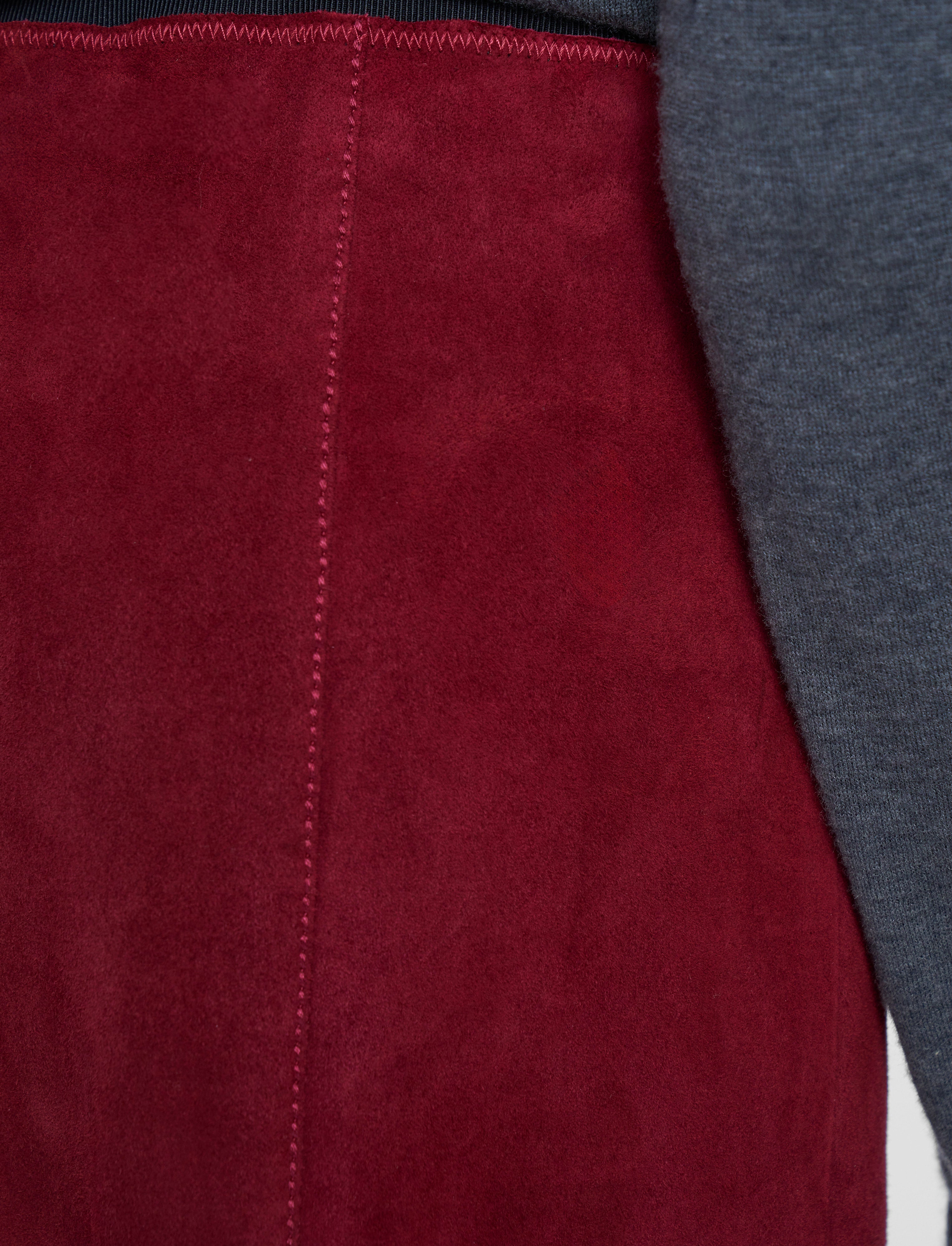 red-nicole-suede-stretch-skirt-JOSEPH