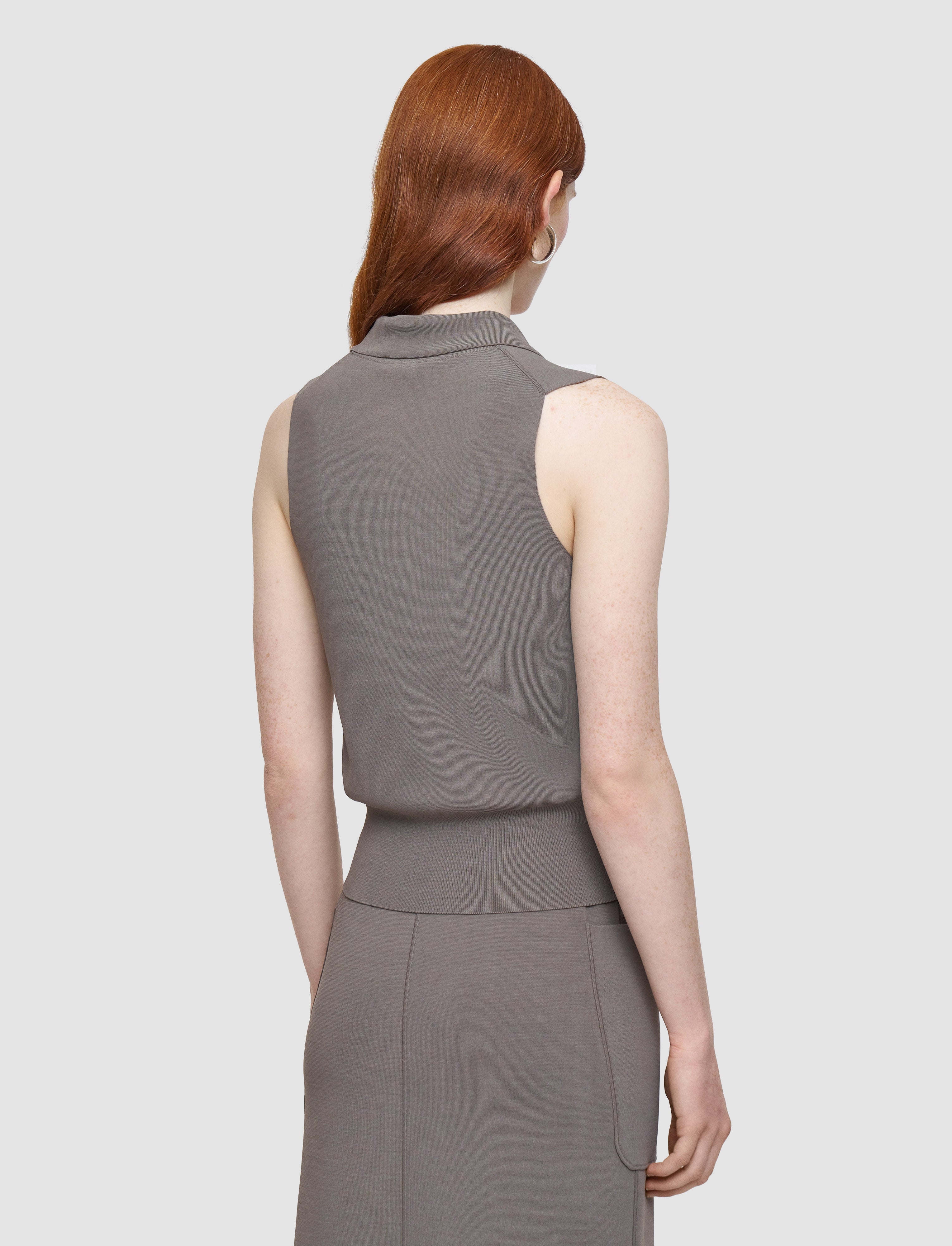 brown-milano-knit-stretch-vest-JOSEPH