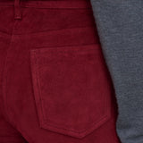 Red Duke Suede Stretch Trousers - Joseph