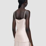 Pink Clea Silk Satin Camisole - Joseph