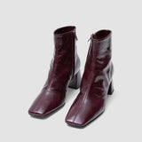 Red Heeled Patent Leather Ankle Boots - Joseph