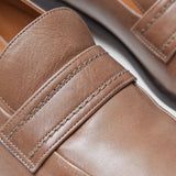 Brown Leather Penny Loafers - Joseph