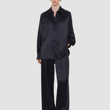 Black Dieu Double Satin Blouse - Joseph