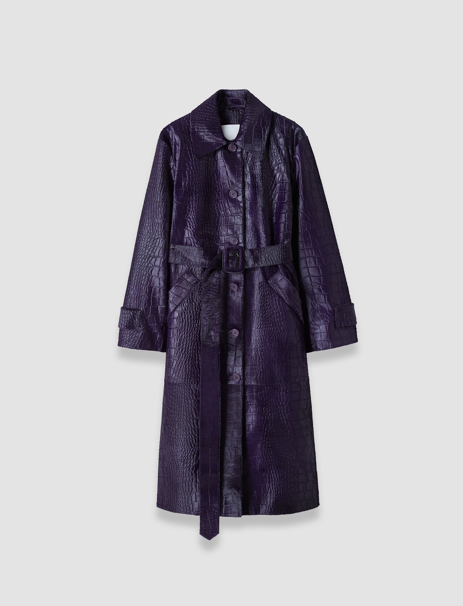 紫-auger-embossed-croc-leather-コート-JOSEPH
