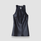 Black Ritz Double Satin Top - Joseph