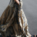 Sully Long Tie Dye Silk Maxi Skirt