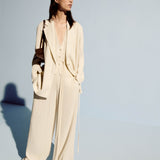 Mawn Pleat Jacquard Trousers