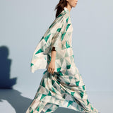 Arcole Marble Print Silk Shirt