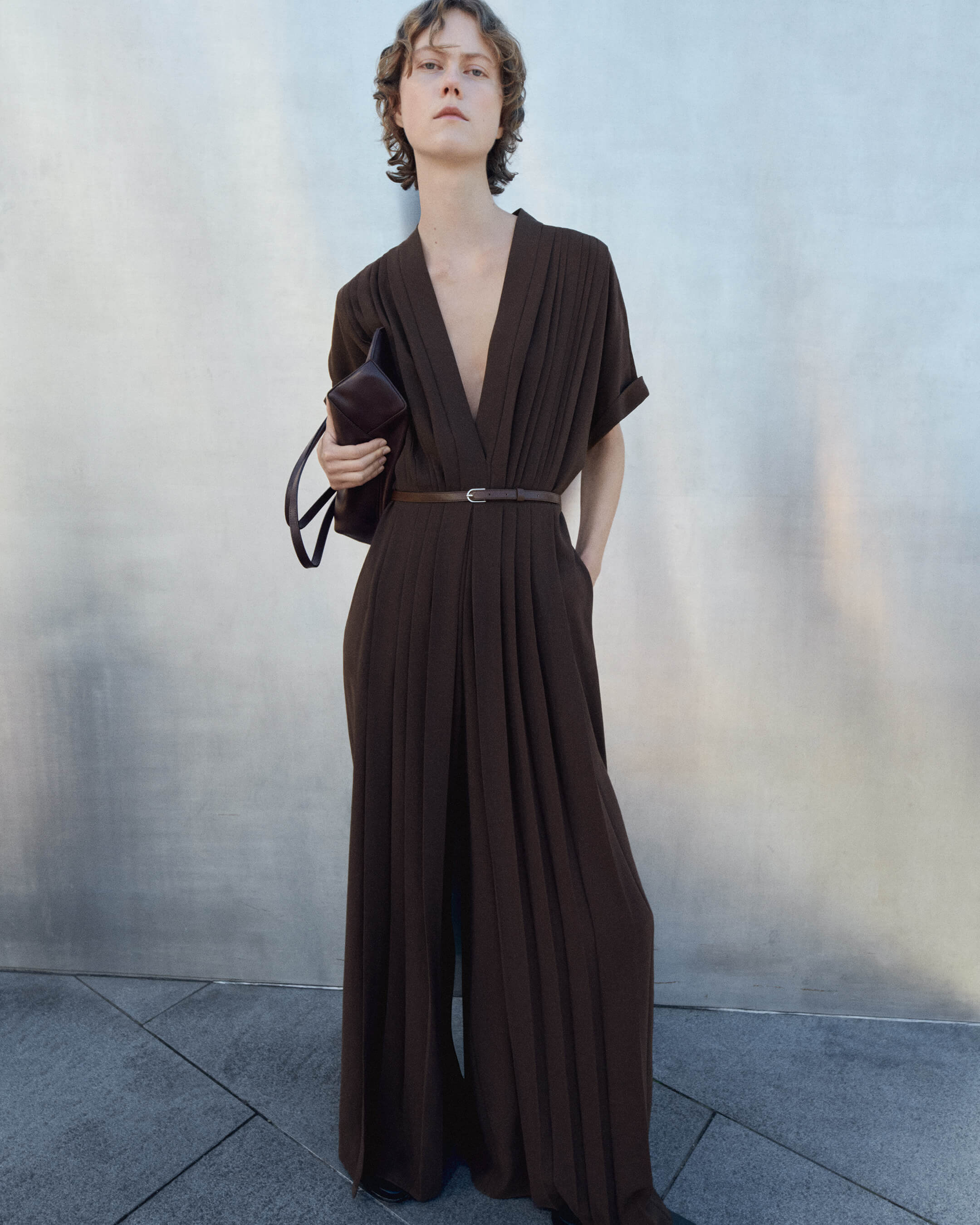 brown-sofia-airy-plisse-jumpsuit-JOSEPH