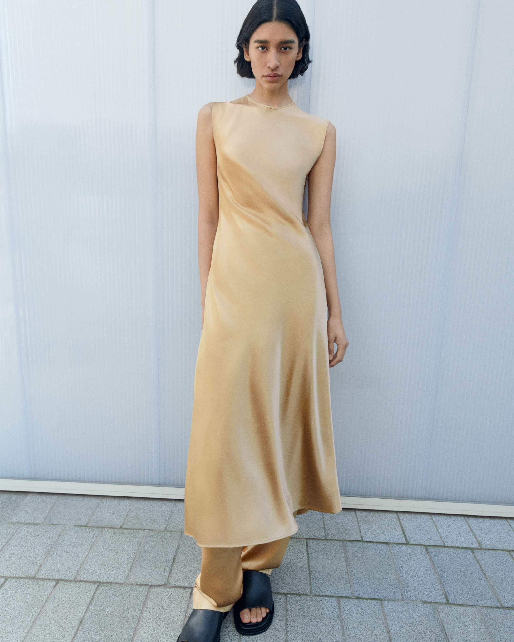 beige-garnier-silk-satin-dress-JOSEPH