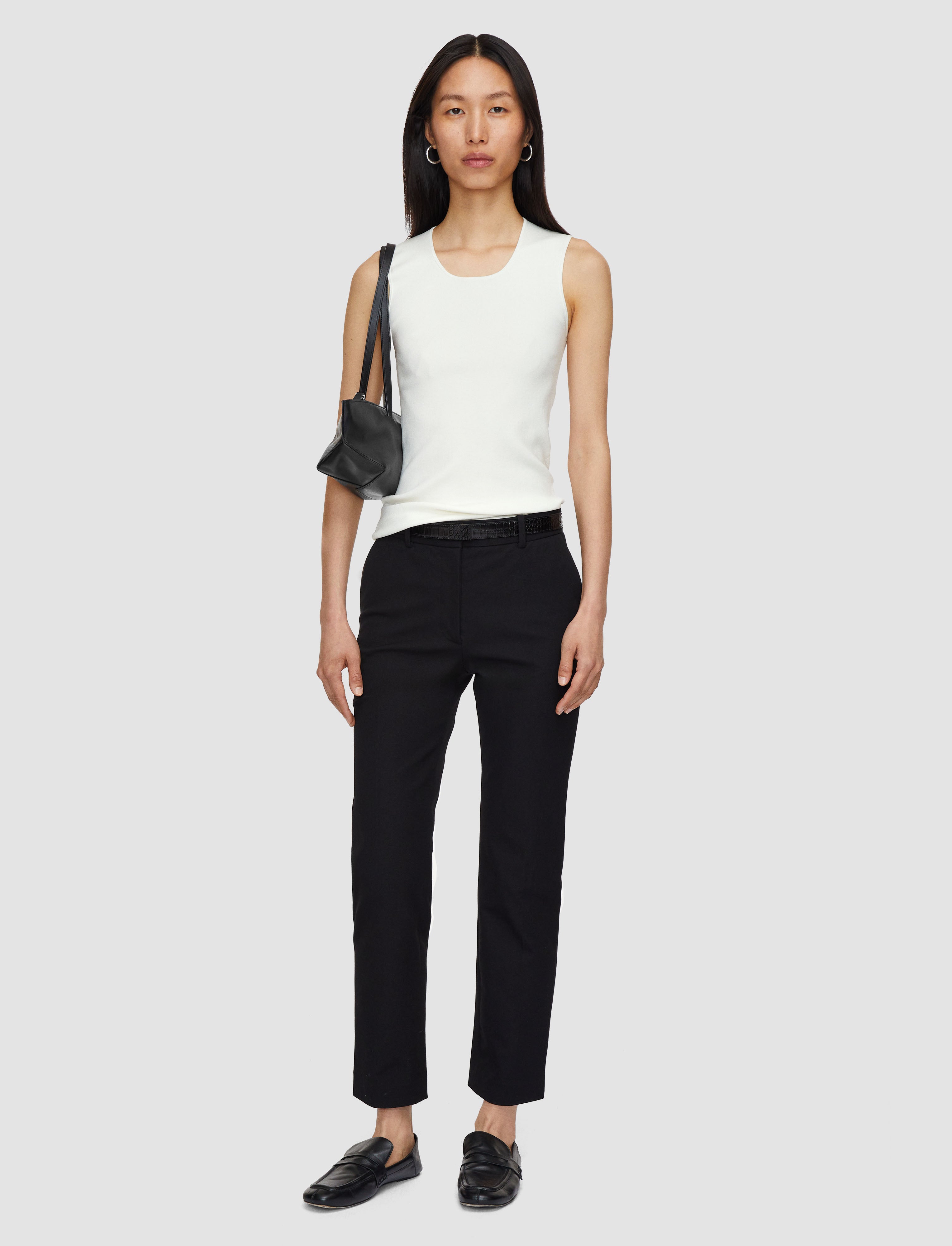 black-coleman-gabardine-stretch-trousers-JOSEPH