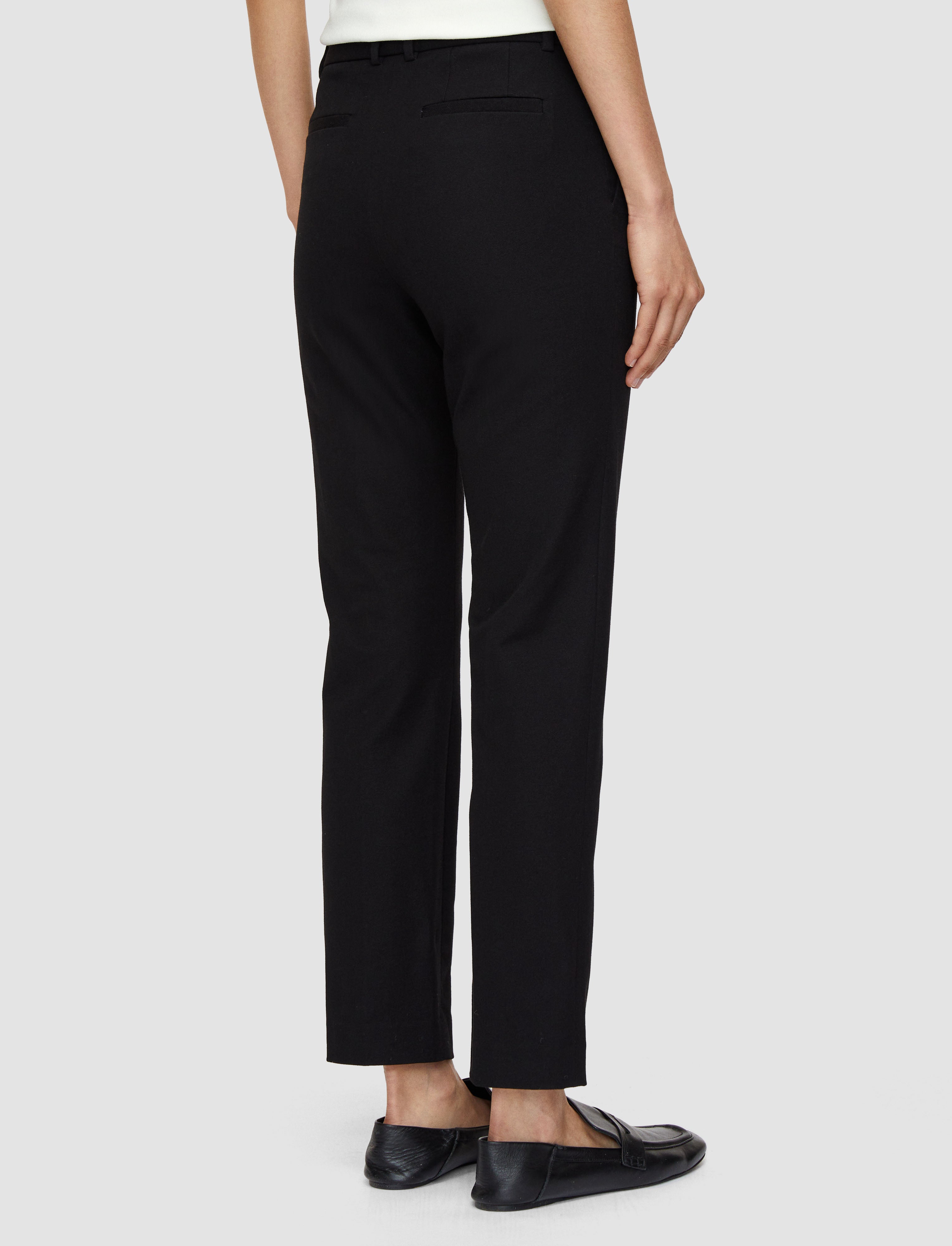 black-coleman-gabardine-stretch-trousers-JOSEPH
