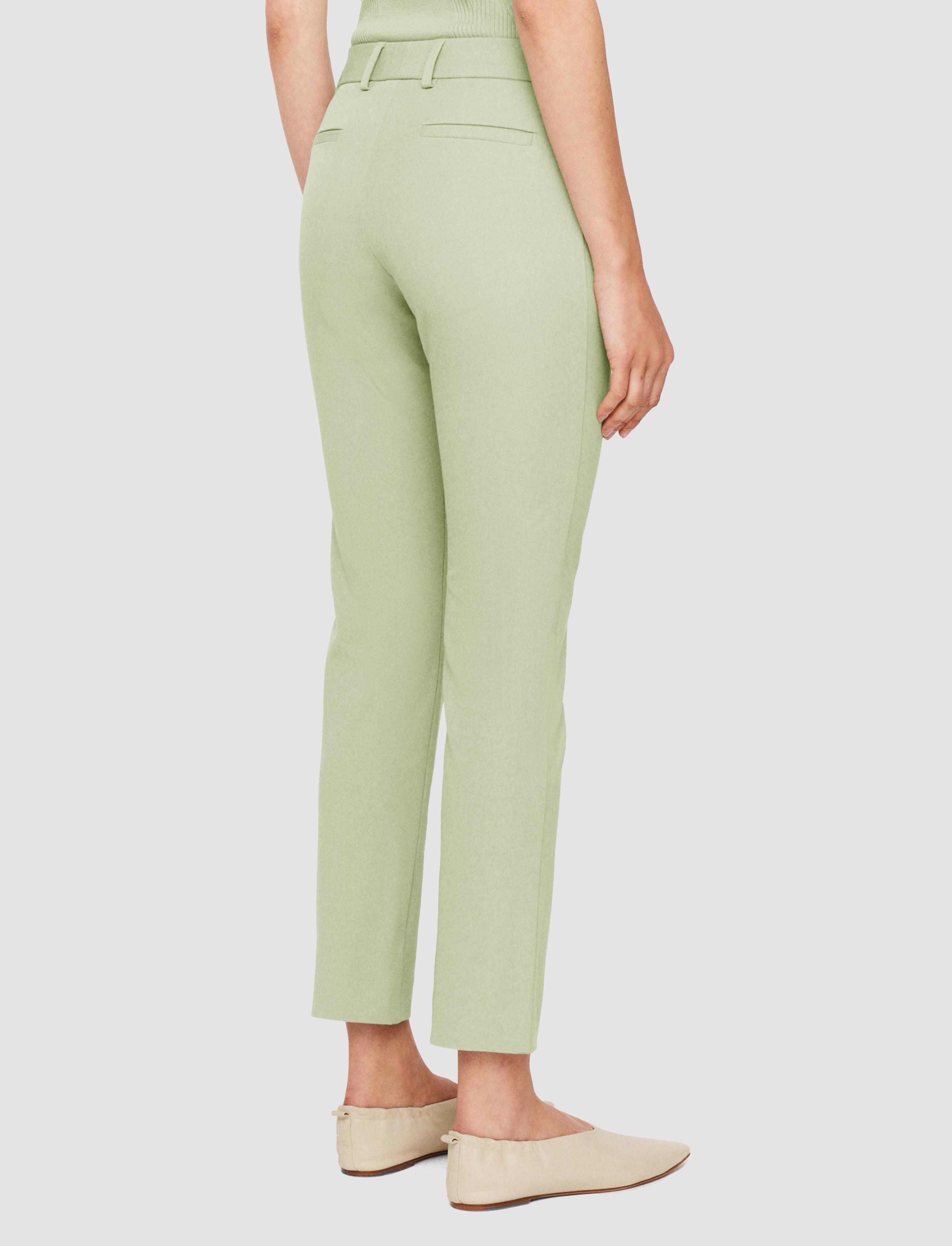 green-new-eliston-gabardine-stretch-trousers-JOSEPH