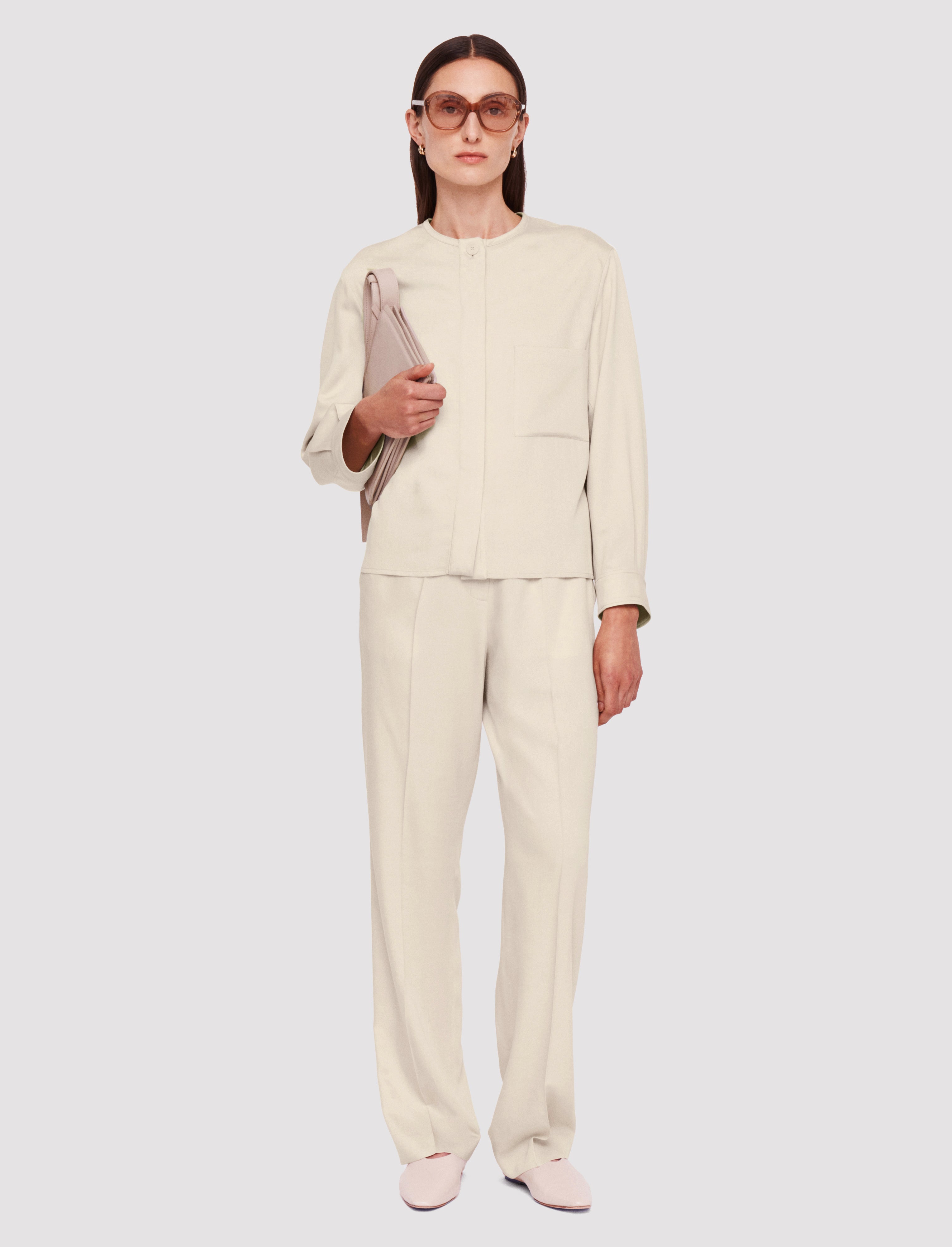beige-veste-vega-en-viscose-douce-JOSEPH