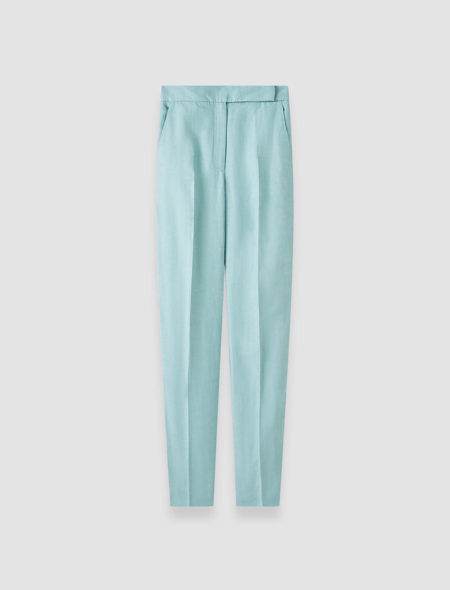 Aix Light Linen Blend Trousers in Blue | JOSEPH US