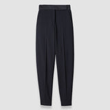 Black Aix Tailored Crepe Trousers - Joseph